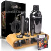 Cross-Border Mixer Set Bar Tools 10-Piece Set Stainless Steel Cocktail Mixing Glass Wine Glass Shaker Cup Complete Set
