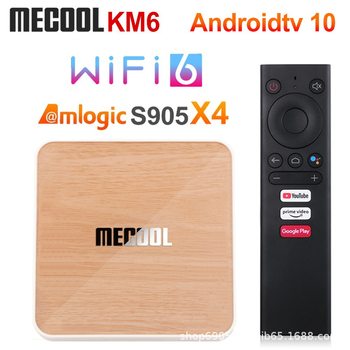 Mecool Km6 905X4 Tvbox Android 10.0 Wifi6 Km6Atv Network Tv Set-Top Box