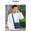 Cross-Border Wholesale Simple and Stylish Crossbody Bag for Men, Oxford Cloth Multi-Pocket Small Square Bag, Business Casual Shoulder Bag, Trendy