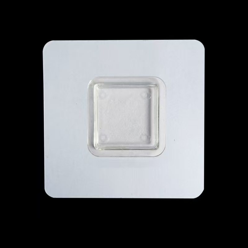 Wall-Mounted Storage Rack Self-Adhesive Flat Buckle Soap Dish Bottom Buckle Traceless Adhesive Snap-On Buckle Universal No-Drill Square Buckle