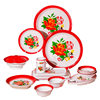 Net Celebrous Nostalgic Hot Pot Restaurant Happy Word Dish Plate Stall Snacks Barbecue Plate Commercial Spicy Mix Porcelain-like Milamine Tableware