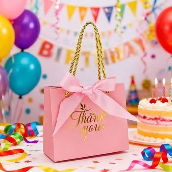 12/24Pcs Cross-Border Spot Delivery Heart Bow Candy Gift Box Birthday Party Supplies