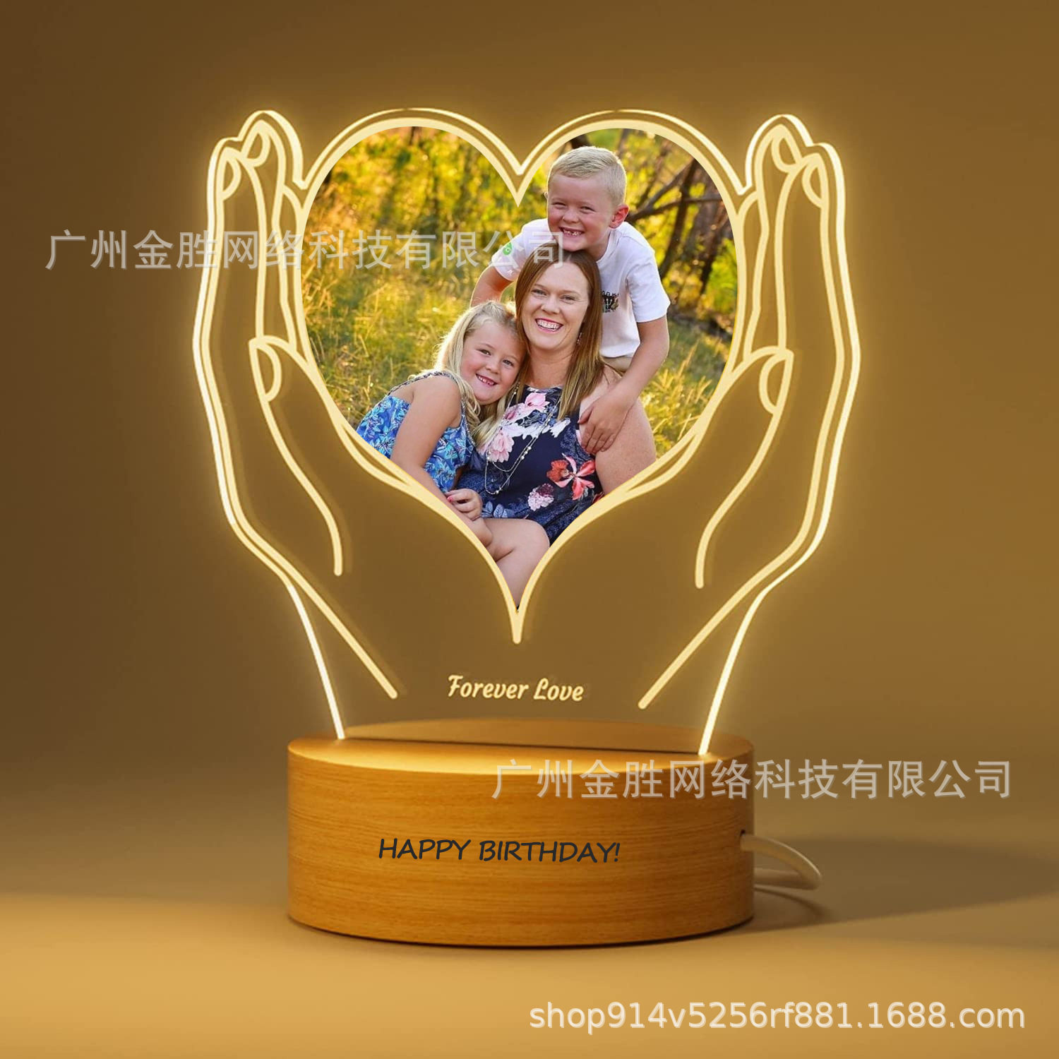 Cross-Border Drawing Portrait 3D Night Light Valentine's Day Photo Pet Company Advertising Wedding Gift Halloween Ornaments