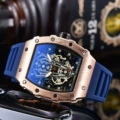Rose shell deep blue band
