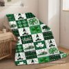 Cross-border St. Patrick's Festival Blanket Green Flange Blanket Amazon Best Selling Coral Blanket