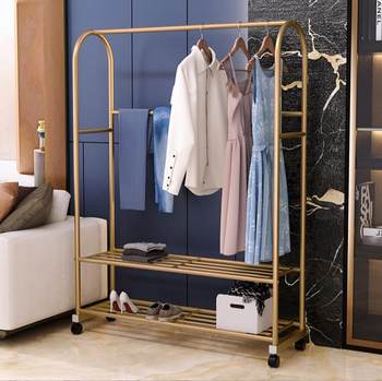 Floor-Standing Clothes Drying Rack for Bedroom, Foldable Clothes Hanger for Indoor Use, Simple Storage for Drying Clothes, Floor-Standing Type