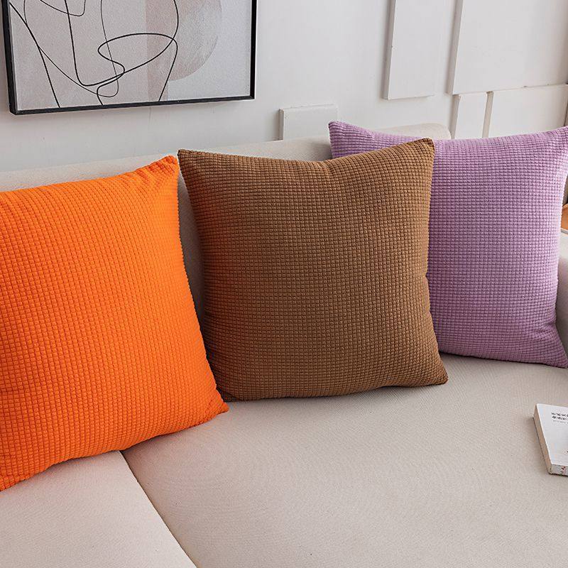 Simple Pillow, Living Room Color Sofa Cushion, Bedside Pillow, Office Lunch Break Waist Pillow, Internet Celebrity Pillowcase, Removable and Washable Factory
