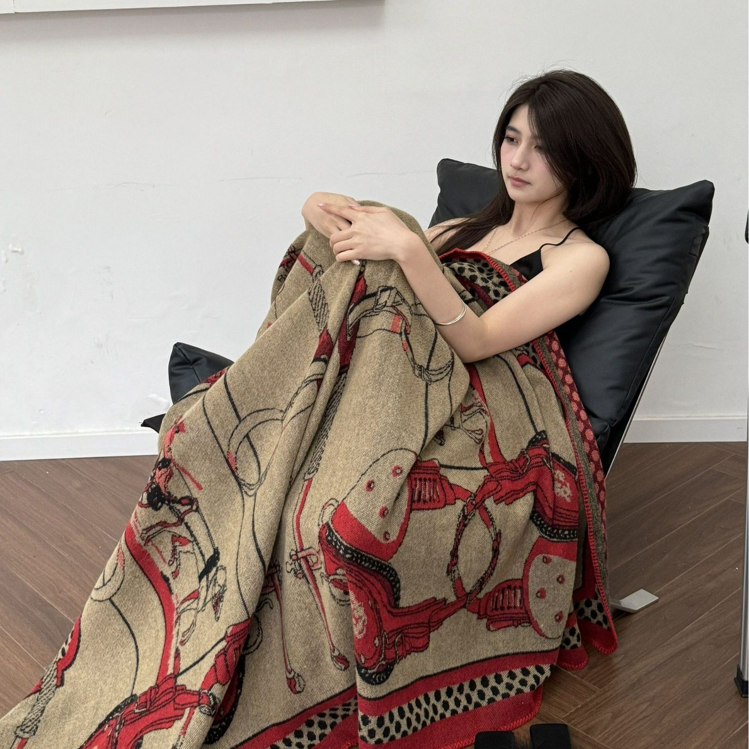 Light Luxury Premium Airplane First Class Aviation Blanket Anti-wrinkle Grinding Blanket Skin-friendly Air Conditioning Blanket Lunch Nap Blanket