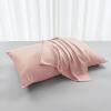100% Bamboo Fiber Pure Plant Pillowcase Cool Solid Color Summer Pair Zipper Pillowcase