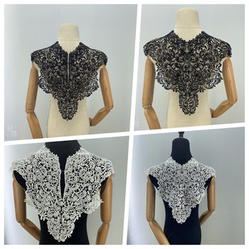 Water-soluble lace back collar flower back hollow mesh bottom lace water-soluble embroidery lace