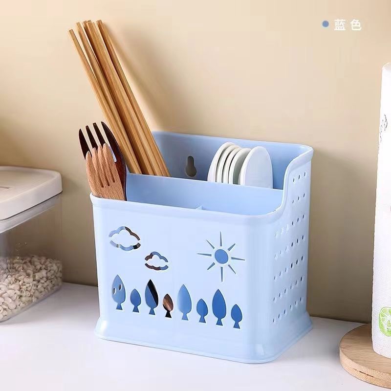 Multifunctional Household Chopstick Holder, Wall-Mounted Chopstick Basket, Kitchen Chopstick Organizer, Chopstick Storage Box, Storage Rack