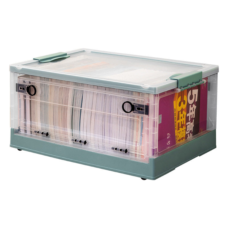 Thickened Book Box Foldable Book Box Student Household Transparent Storage Box Book Storage Box