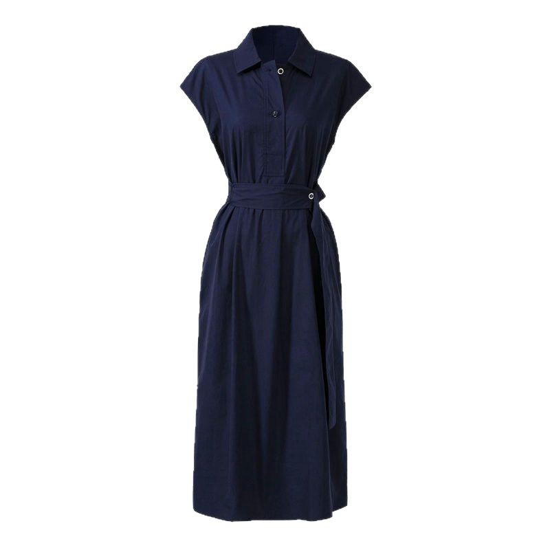Shirt Dress Waist Defining Slimming Elegant French Design Chic Casual Wear for Women Wholesale Available