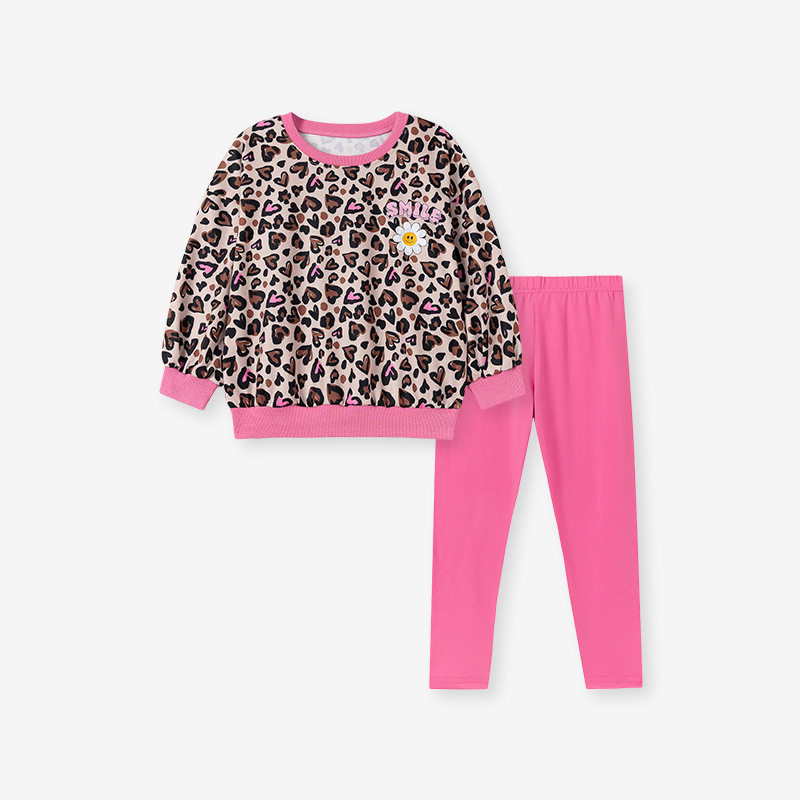 Ensemble fille manche longue automne, tenue enfant mignonne, tenue deux pièces automne bébé