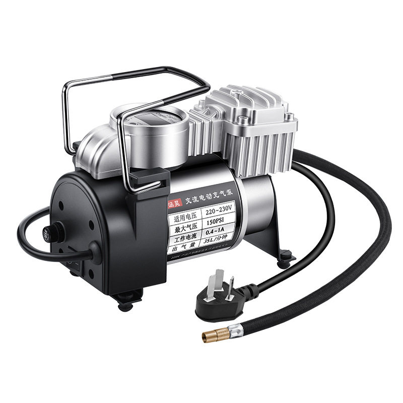 220V household inflator tire inflator metal inflator basketball balloon bubble column car inflator