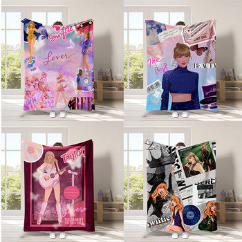 Taylorswift Export Taylor Swift Flannel Blanket Taylor Swift Printed Sofa Blanket Nap Blanket