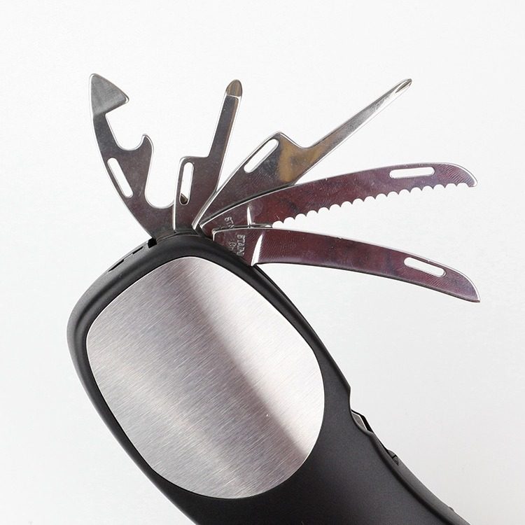 Hand-Cranked Radio Flashlight Emergency Charging Outdoor Lighting Emergency Disaster Relief Outdoor Tool Knife