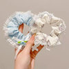 Fresh and Simple Lace Bow Floral Hair Tie 2025 New Elastic Hair Accessory Bun Hair Rope Hair Ornament