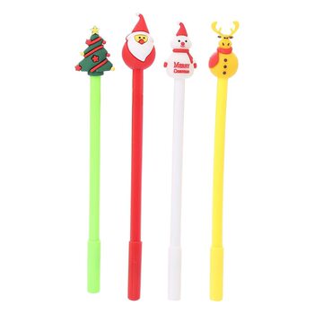 Cartoon Christmas gel pen creative learning stationery student water pen cute Christmas prize gift wholesale
