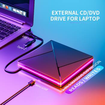 Dvd Burner USB Disc Drive Type-C Notebook Desktop Computer External Optical Drive All-In-One Burning