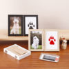 Cross-Border Pet Hand and Foot Print Photo Frame Table Double 6inch 7inch Baby Hand and Foot Print DIY Commemorative Frame Wholesale
