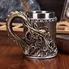 Gods Oriental Golden Dragon Cup Creative Wine Glass Dragon Sculpture Holy Grail Coffee Cup Vintage Decorations Mug
