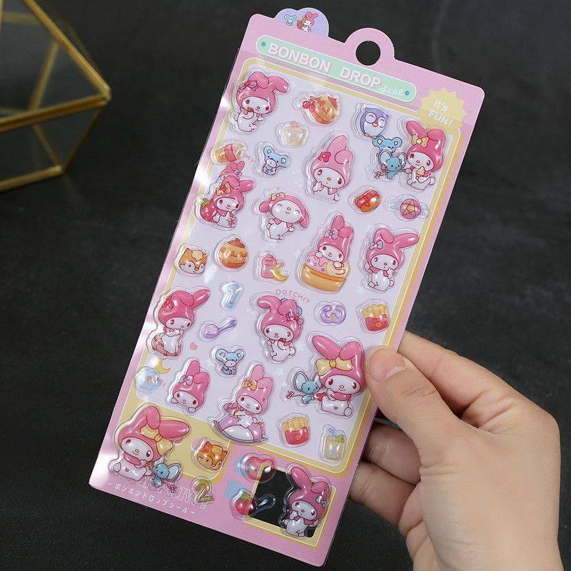 3Dエンボスステッカー【メロディー】/パック