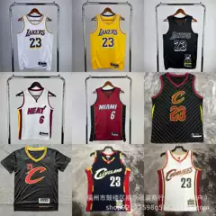 Cross-border Lakers No. 23 James Kobe Retro Hot Press Jersey Heat 6 Cavaliers 2 City Sports Basketball Suit