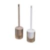 Toilet Brush Long Handle Soft Bristle Toilet Cleaning Brush Set Wall Hanging Toilet Brush with Base Bathroom Long Handle Set Brush