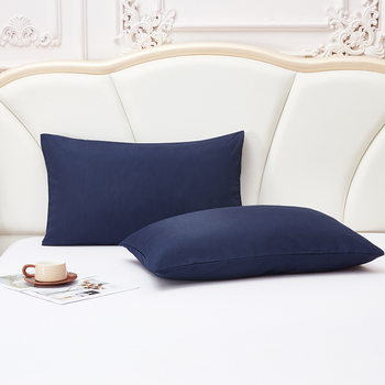 Factory direct pillowcase solid color sanding plain color single double 45*75 pillowcase bedding processing wholesale