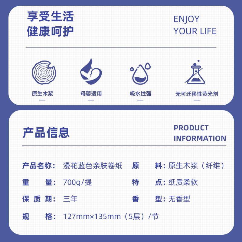 漫花无芯卷纸卫生纸家用实惠装宿舍厕所卷筒纸手纸整箱批纸巾36卷 - 图0