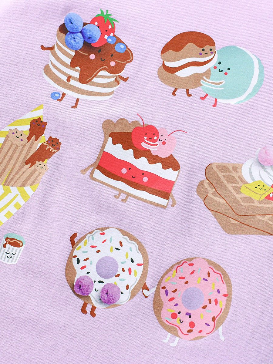 New Cartoon Kids' Top, Summer Girls' Short-sleeve T-shirt, Toddler Cotton T-shirt