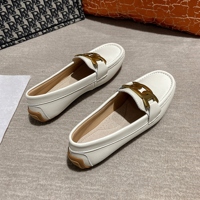 Flat Peas Shoe Female 2022Years New Spring Hundred Take Soft End Shoe Lounger Shoe A Pedal Shoe Shoe Female  平底豆豆鞋女2022年新款春夏百搭软底乐福鞋懒人鞋一脚蹬鞋单鞋女 Flat Peas Shoe Female 2022Years New Spring Hundred Take Soft End Shoe Lounger Shoe A Pedal Shoe Shoe Female 