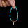 Бирюзовый браслет Longfeng Turquoise из натуральной бирюзы, посеребренный золотом 18 карат, Бирюзовый браслет с перьями прямого кроя, сделай сам mini 2