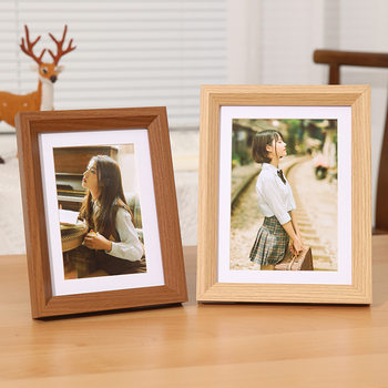 Nordic minimalist photo frame wholesale 6 inch 7 inch 8 inch 10 inch picture frame A4 home decoration graduation photo frame wooden