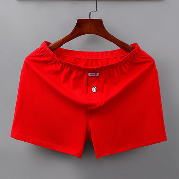 Loose Arrow Pants Men's Pure Cotton Breathable Large Size Sports Boxer Briefs Youth Boys' Zodiac Year Red Shorts