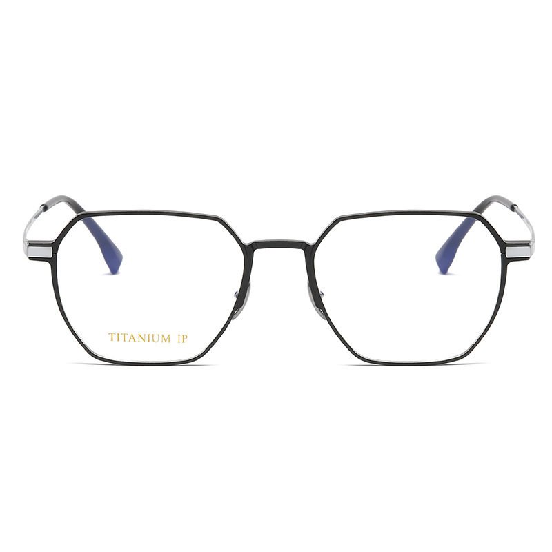 Factory new high quality men's business aluminum magnesium glasses frame 20226 square all-match myopia flat glasses