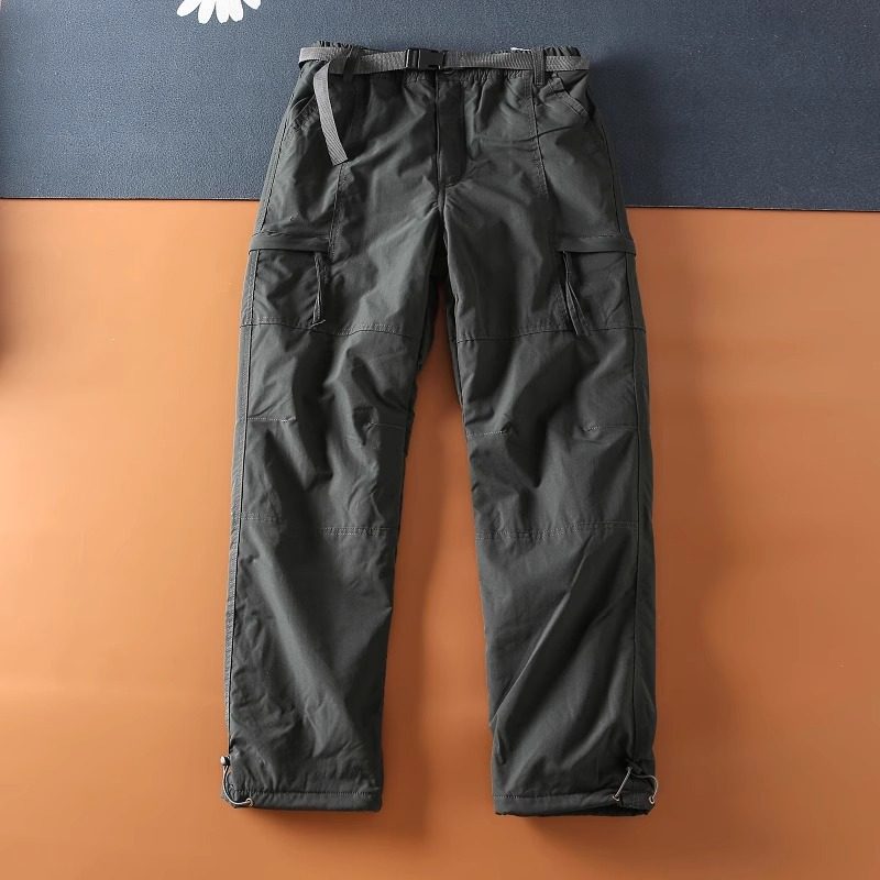 户外工装裤男宽松直筒休闲长裤夏季登山速干裤美式防水快干冲锋裤