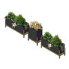 Outdoor Wrought Iron Flower Box Combination Commercial Street Partition Flower Trough Courtyard Movable Flower Bed Terrace Outdoor Flower Pond
