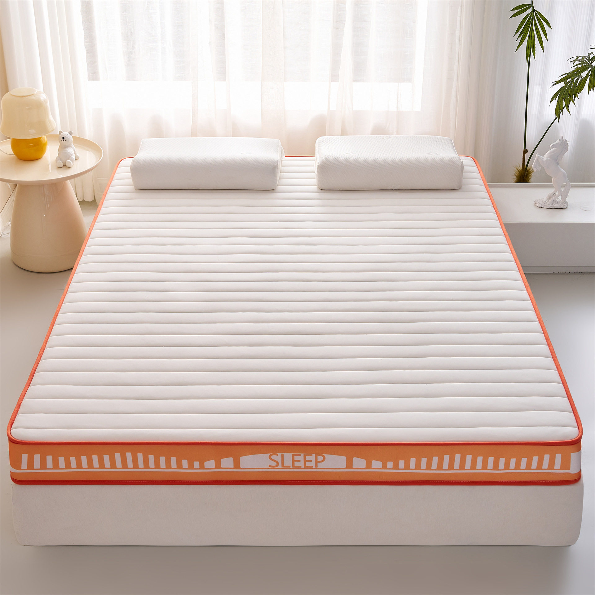 Latex Memory Foam Mattress Dormitory Rental Mattress Sponge Non-Collapse Student Home High Density Mattress Cross-Border