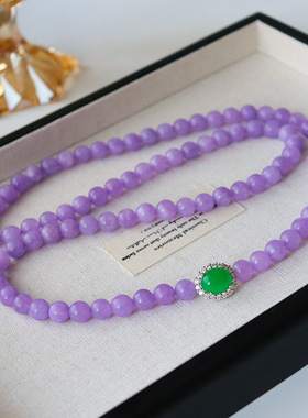 紫气东来。新中式玛瑙天然石串珠项链级感复古轻奢精致国风锁骨链