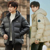New National Standard Large White Duck down No-Wash Cold-Proof and Warm 2024 Winter Hooded White Duck down Jacket Jacket for Men 07