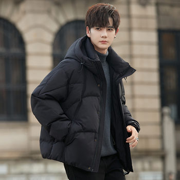 2666 Hooded Down Jacket Men's Winter Thickened 2024 New High-end Short Bread Suit for Young Boys