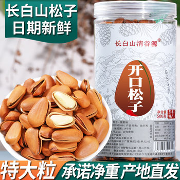 Northeastern Pine Nuts Extra Large Bulk Large Particles 500g 2025 New Wild Changbai Mountain Red Pine Nuts Open Hand Peeled