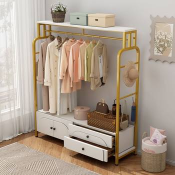 Household Clothes Rack, Simple Coat Rack, Multifunctional Storage Cabinet, Floor-Standing Clothes Drying Rack, Bedroom Bag Rack, Clothes Hanger