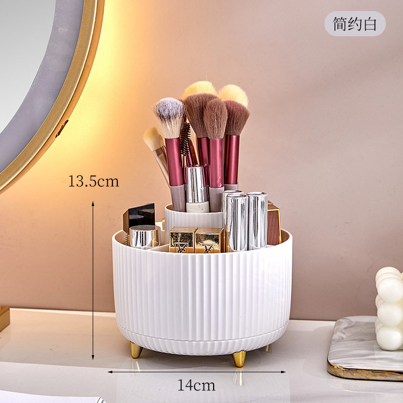 Desktop Rotating Storage Box Household Fit Box Rotating Skin Care Dressing Table Cosmetic Storage Box Pen Storage