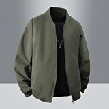 Новая куртка, мужская повседневная универсальная трендовая бейсбольная куртка с воротником, молодежная весенне-осенняя куртка большого размера, универсальная куртка для летного костюма