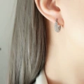 F157-Steel earrings
