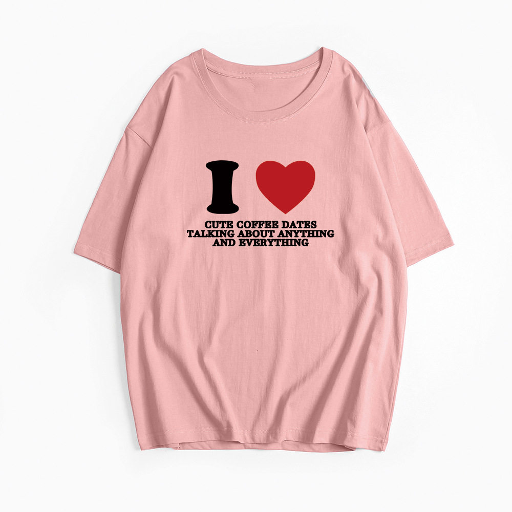 Womens Vintage Graphic T Shirt Casual Loose Fit Round Neck Short Sleeve Cotton Summer Essential Wholesale
