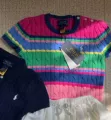 Raff rainbow knitted tops (ready stock)